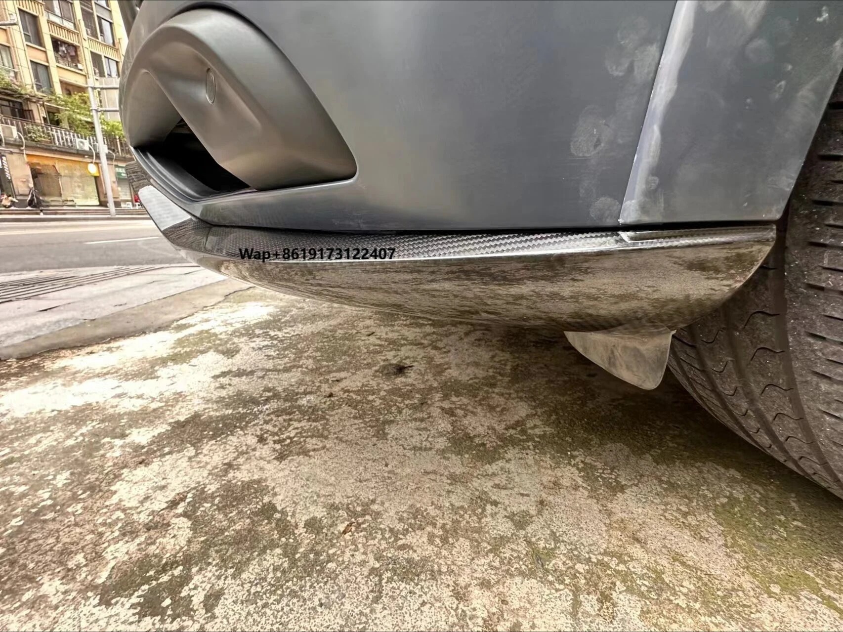 Suitable for   2018-2023 Upgrade SD Style Front Bumper + Turbo GT Style Carbon Fiber Front and Rear Lips